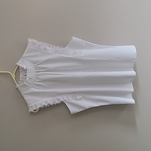 Halogen Tops - White Lace Hallogen Tank
